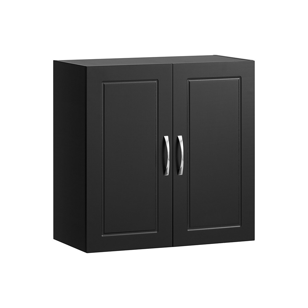 SoBuy Hängeschrank mit 2 Türen Schwarz 60x30x60cm Modern | 04251388621103