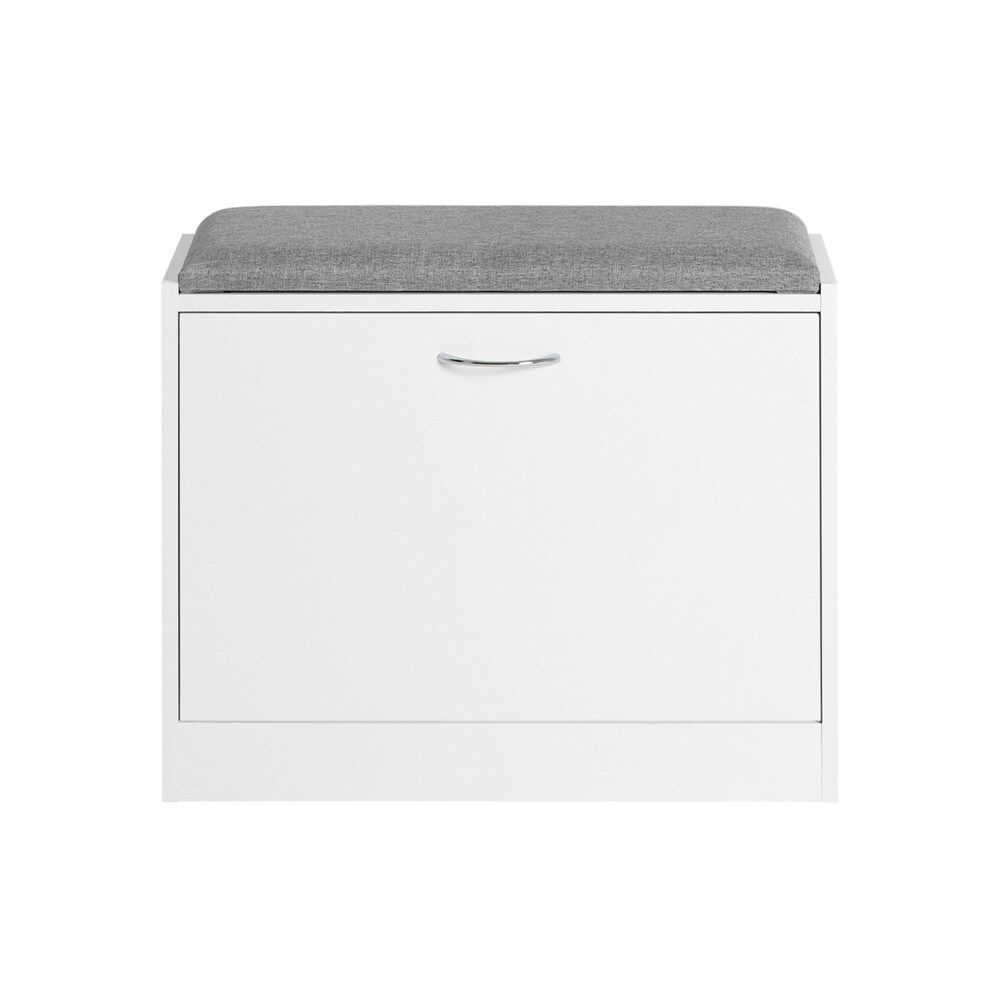 SoBuy Schuhbank mit 1 Tür Hellgrau 60x24x49cm Modern | 04251388621530