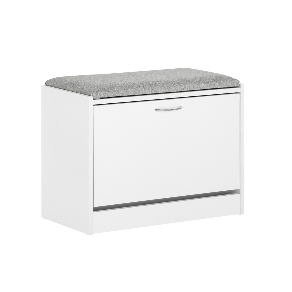 SoBuy Schuhbank mit 1 T&uuml;r Hellgrau 60x30x47cm Funktional - Bild 1