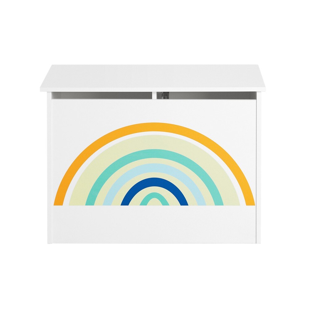 SoBuy Spielzeugkiste mit Deckel Wei&szlig; Modern - Bild 1