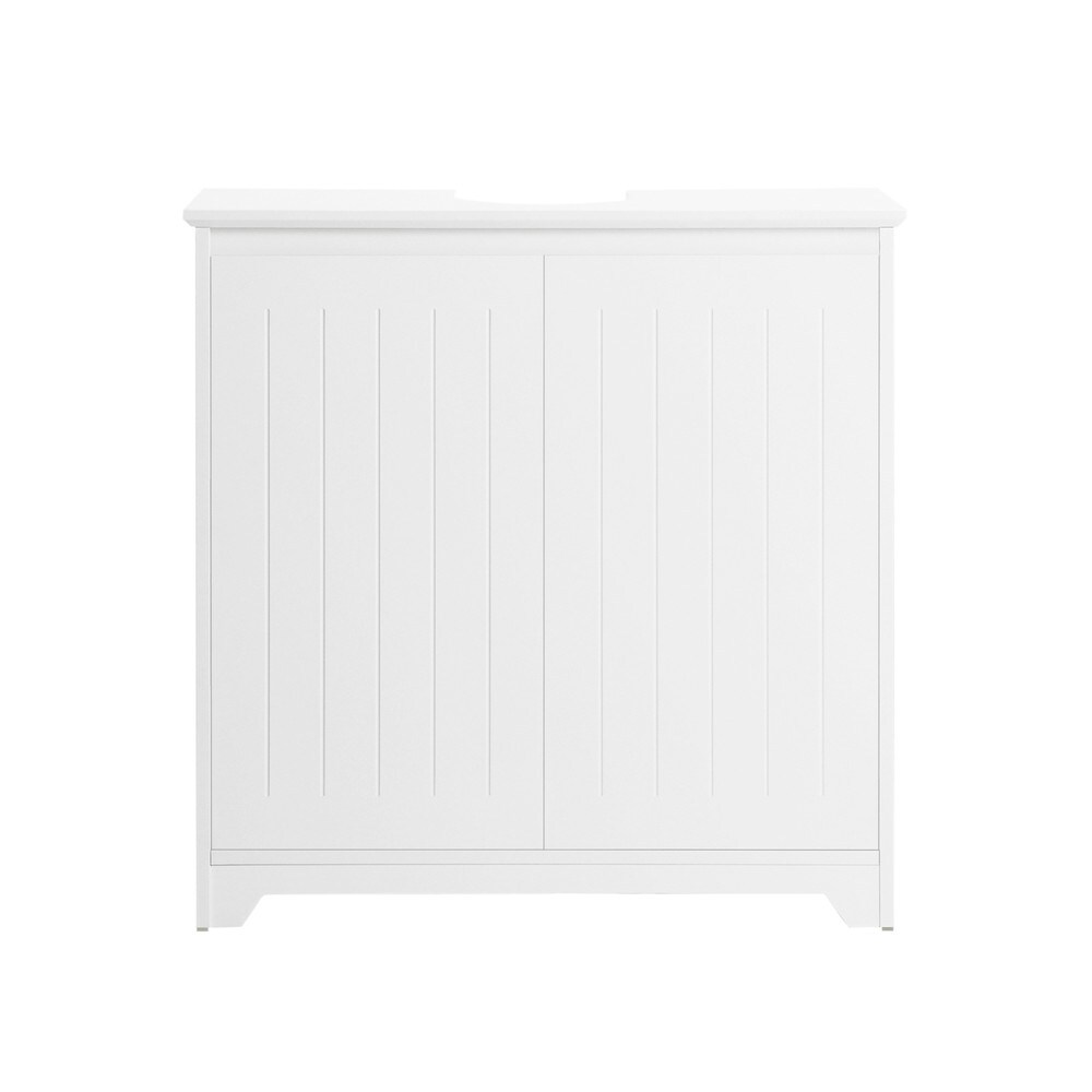 SoBuy Waschbeckenunterschrank mit 2 T&uuml;ren Wei&szlig; 60x30x60cm Modern - Bild 1