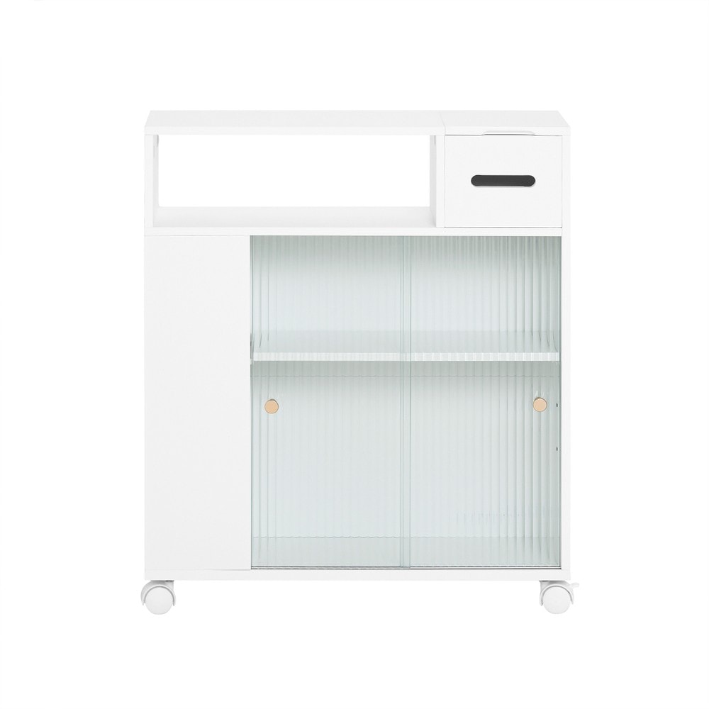 SoBuy Toilettenschrank Mit 2 T&uuml;ren Und Toilettenpapierhalter Wei&szlig; 60x20x71cm Funktional - Bild 1