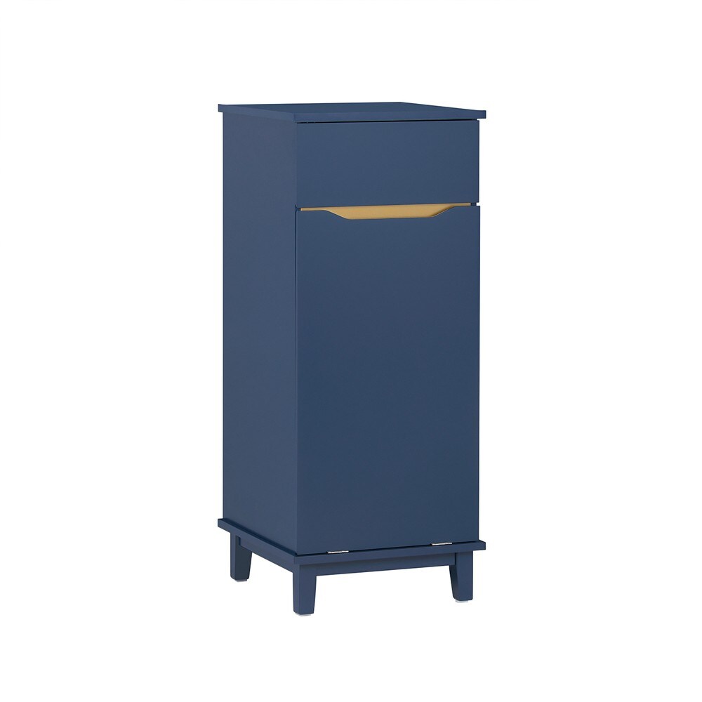 SoBuy W&auml;scheschrank mit 1 Schublade Blau 40x40x95cm Modern - Bild 1