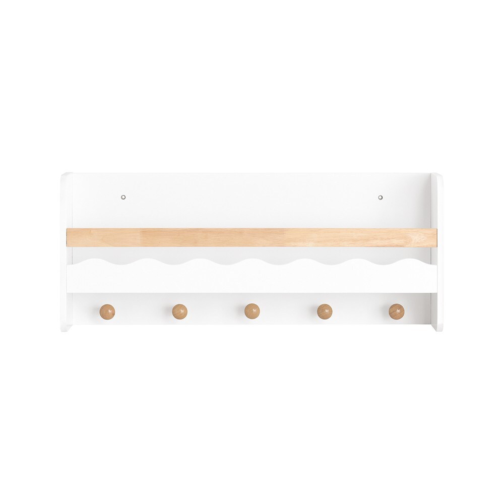 SoBuy Kinderregal mit 1 Ablage Weiß 73x15x30cm Modern | 04251388626979