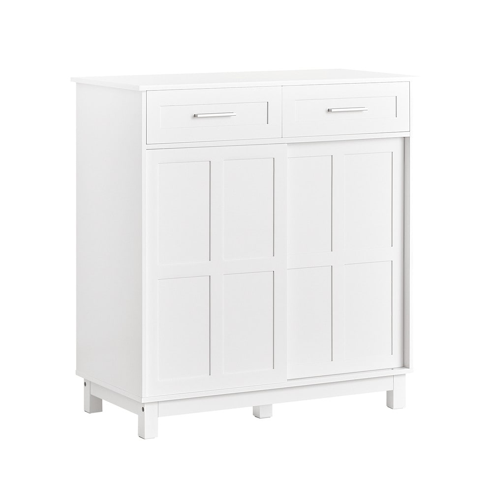 SoBuy Sideboard mit einer Schublade Wei&szlig; 80x40x85cm Modern - Bild 1