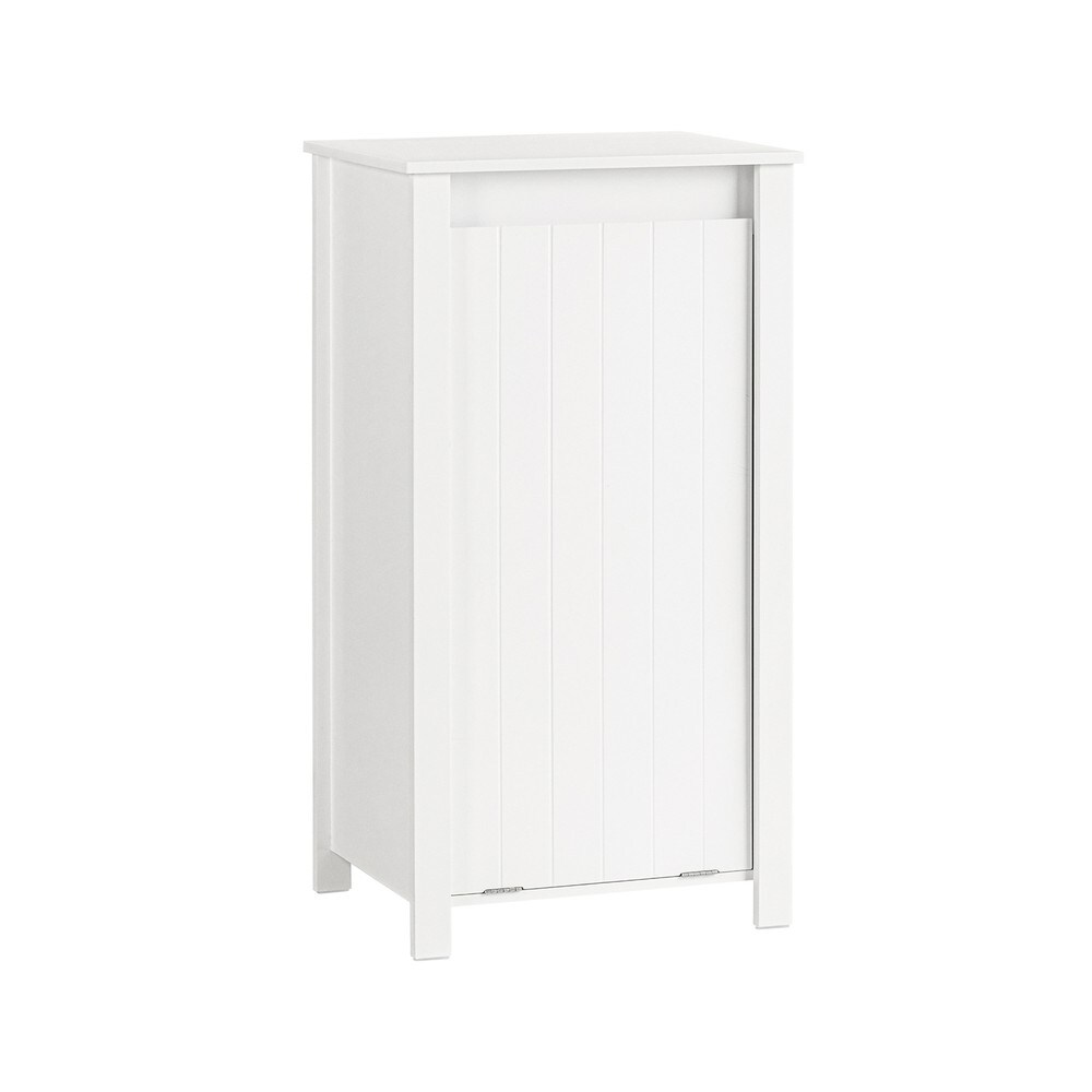 SoBuy Badunterschrank mit 1 Tür Weiß 45x35x85cm Rustikal | 04251388625736