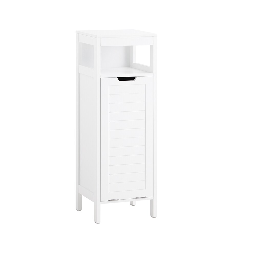 SoBuy Badunterschrank mit 1 Ablage Weiß 30x30x89cm Funktional | 04251388627402