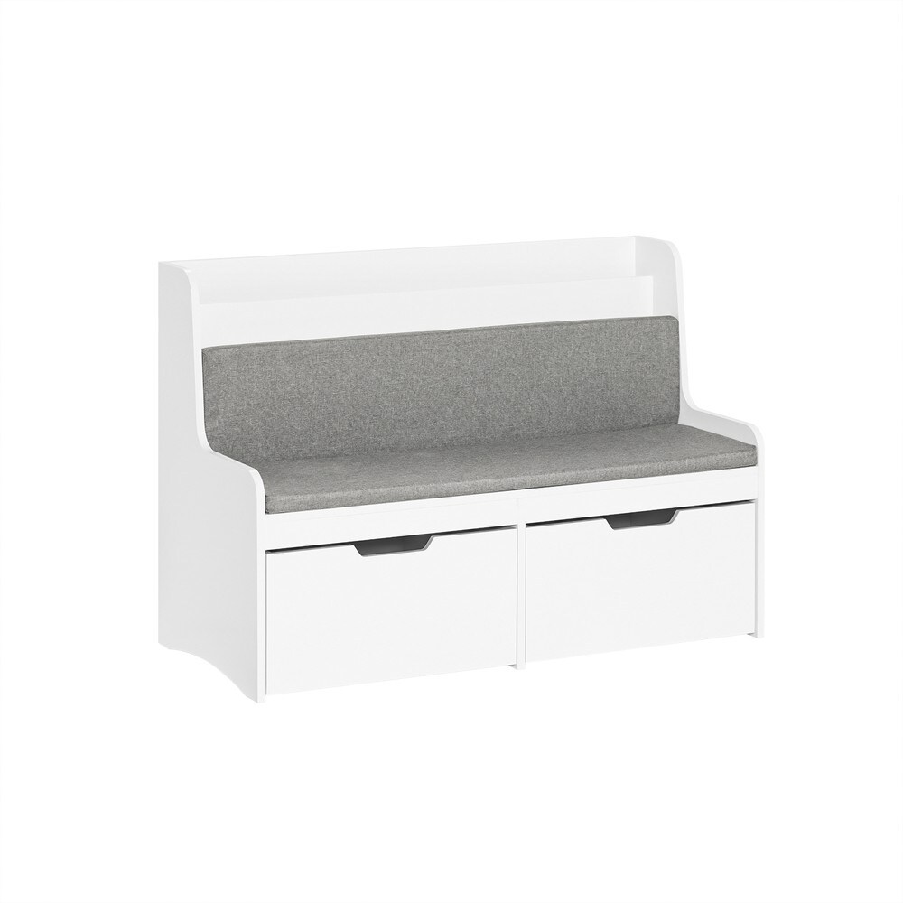 SoBuy Spielzeugkiste mit Bücherregal und Aufbewahrungsbox Weiß 100x45x70cm Funktional | 04251388624609