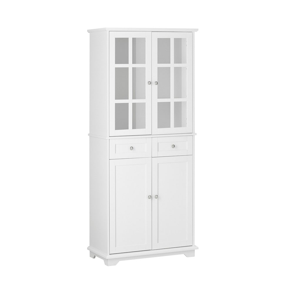 SoBuy Sideboard mit 2 Schubladen Wei&szlig; 75x40x175,5cm Modern - Bild 1