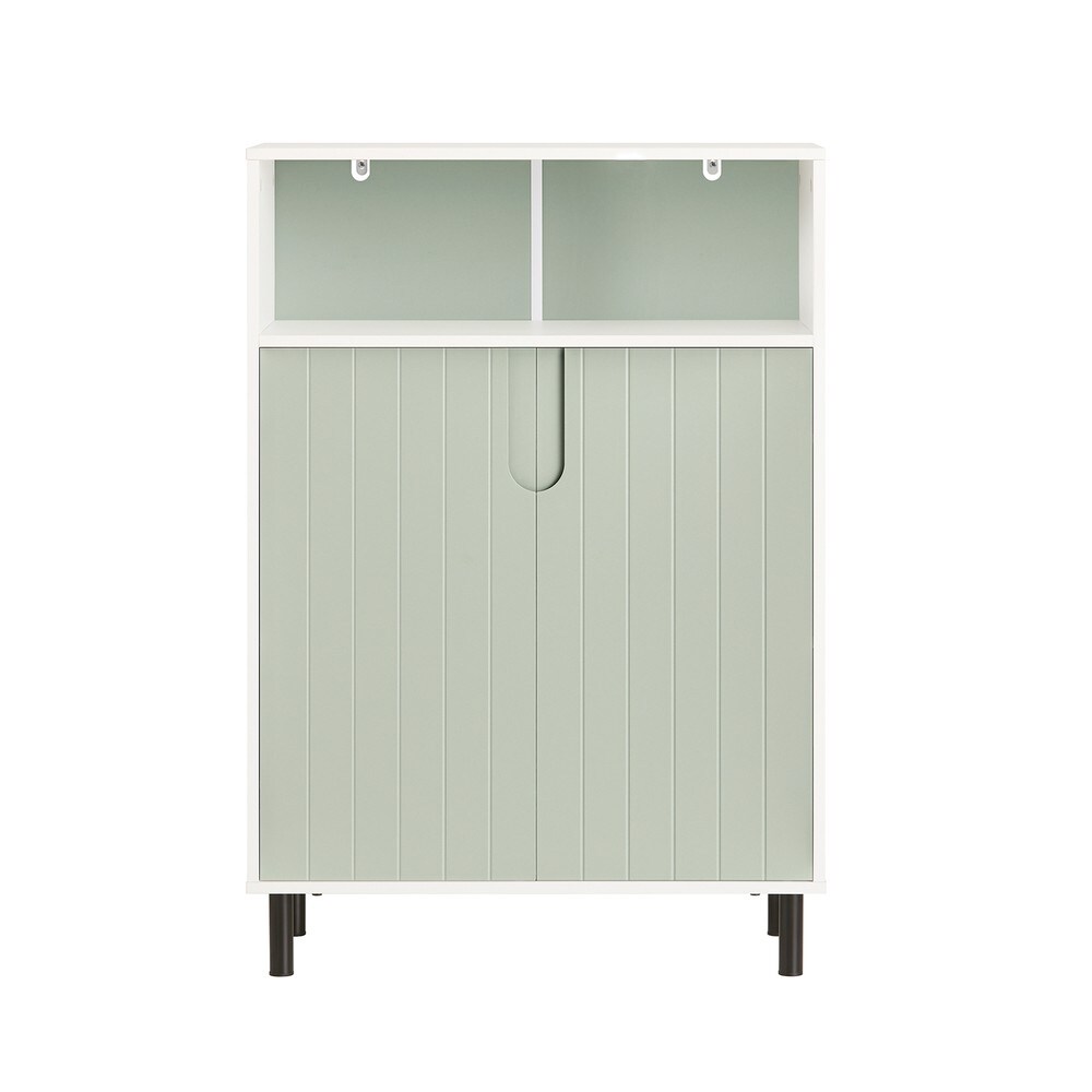 SoBuy Badunterschrank mit 2 Türen Grün 60x30x87cm Modern | 04251388628706