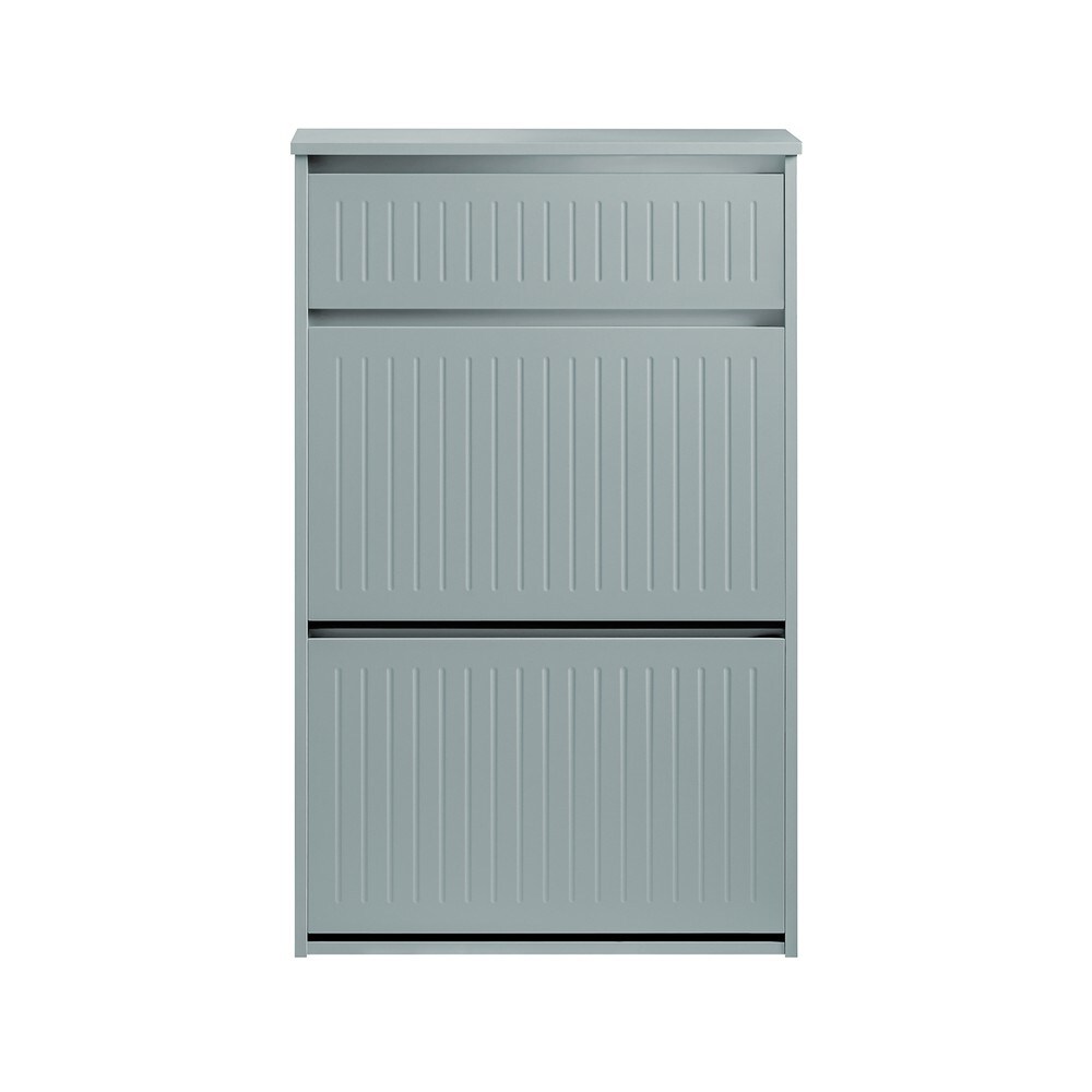 SoBuy Schuhschrank mit 1 Schublade Hellgrau 61x26x100cm Funktional | 04251388630020