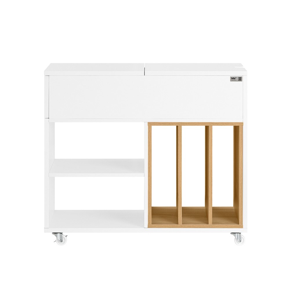 SoBuy Schubladenschrank fürs Büro mit 1 Schublade Weiß 70x30x61cm Modern | 04251388630723