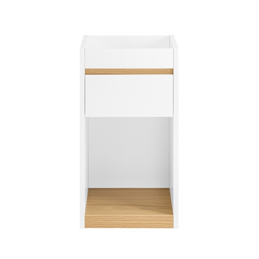 SoBuy Nachttisch mit 1 Schublade Weiß 30x35x55cm Modern