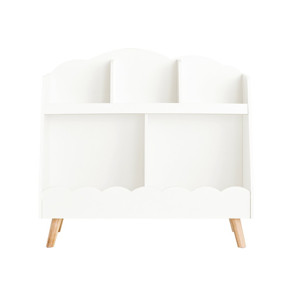 SoBuy Kinderregal mit 5 Fächern Weiß Modern | 04251388631805