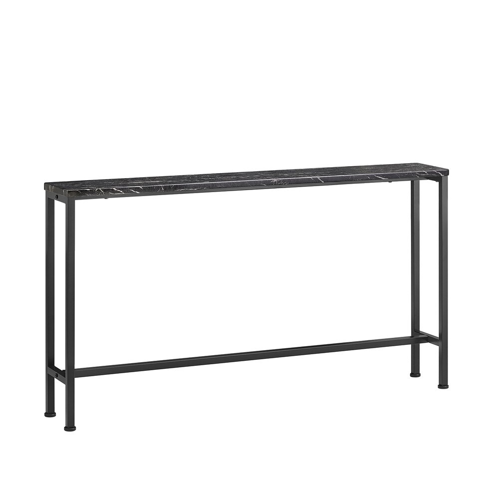 SoBuy Konsolentisch Für Den Flur Mit Robustem Design Schwarz 120x20x65cm Modern