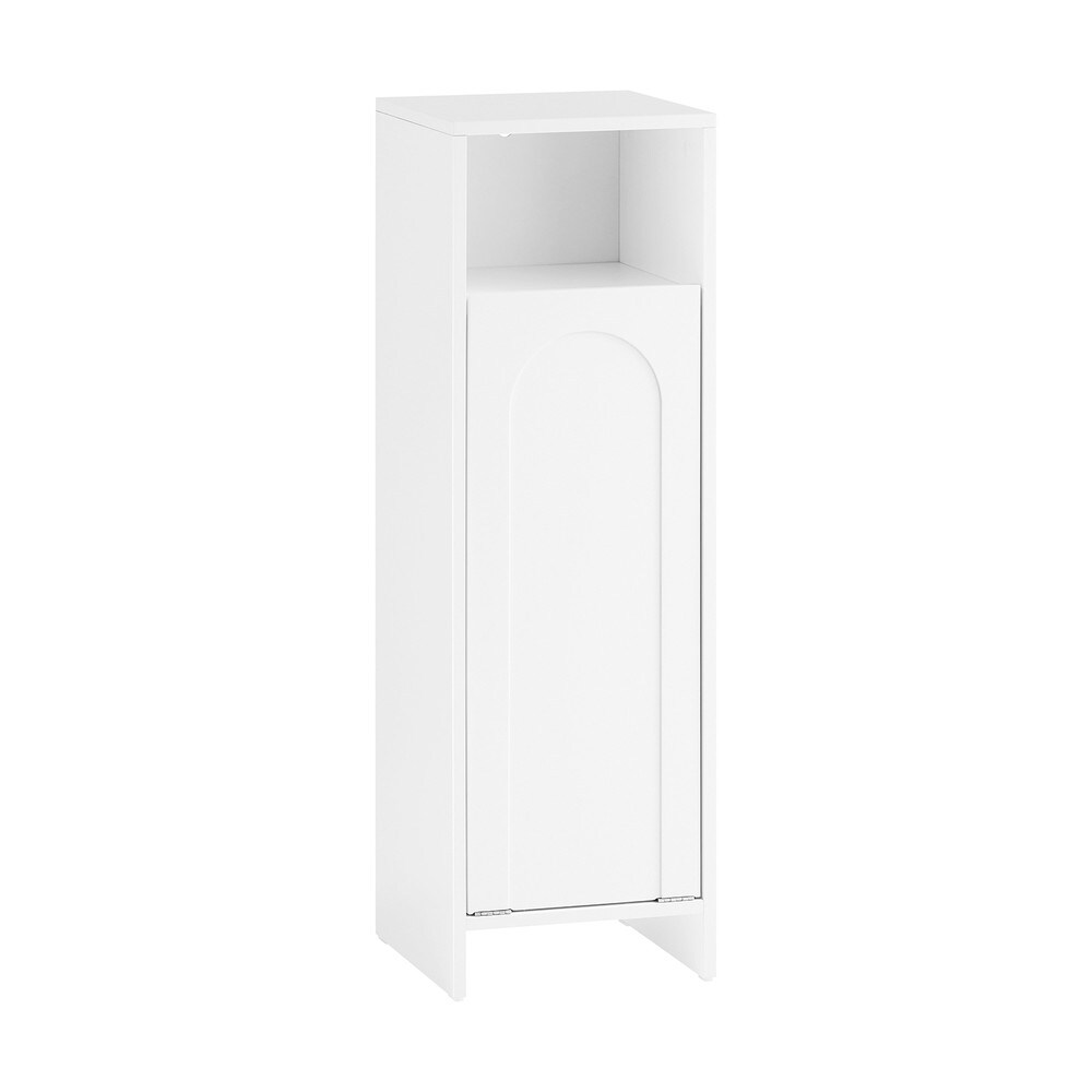 SoBuy Wäscheschrank mit 1 Tür Weiß 30x30x97cm Funktional