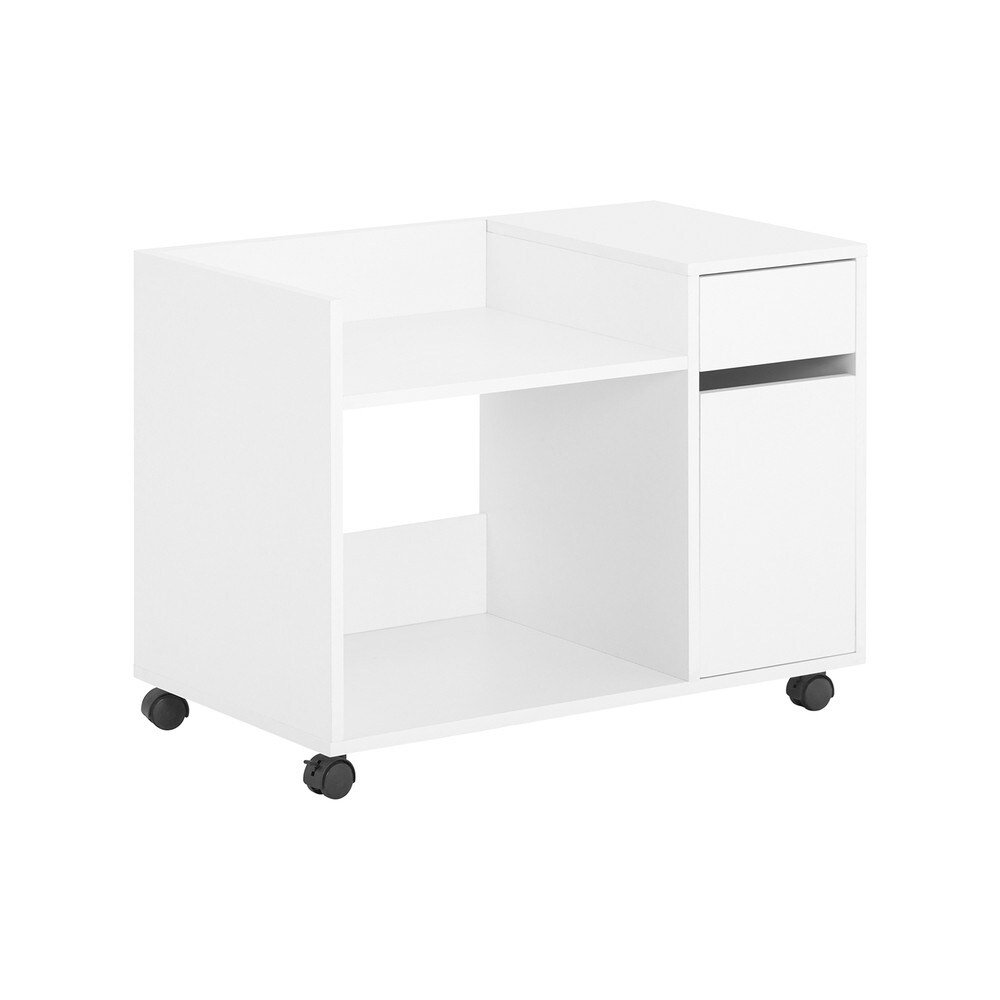 SoBuy Schubladenschrank f&uuml;rs B&uuml;ro mit 1 Schublade Wei&szlig; 72x40x54cm Funktional - Bild 1