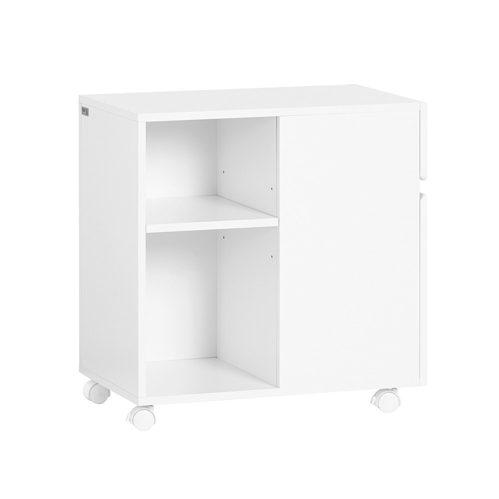 SoBuy Schubladenschrank fürs Büro mit 1 Schublade Weiß 58x35x59,3cm Modern | 04251388631799