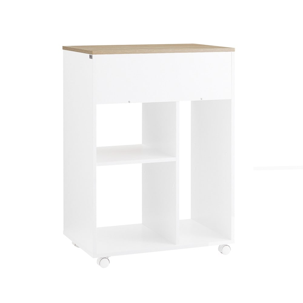 SoBuy Schubladenschrank f&uuml;rs B&uuml;ro mit 1 Schublade Holzfarbe 63x42x88cm Modern - Bild 1