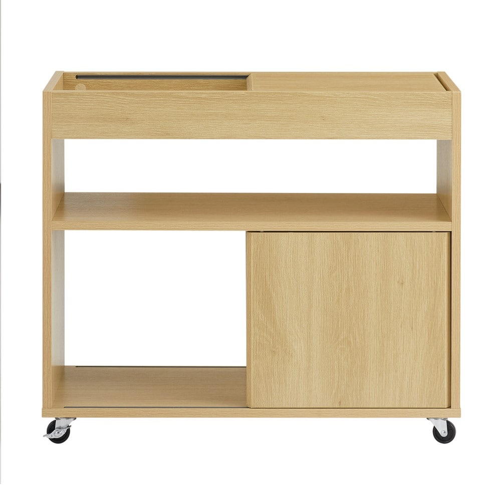 SoBuy Couchtisch mit 2 T&uuml;ren Holzfarbe 30x70x60cm Modern - Bild 1