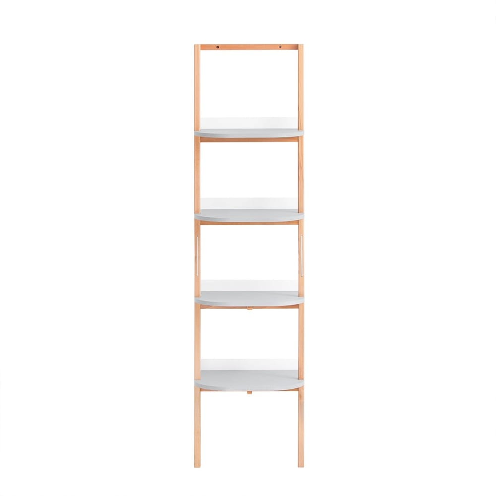 SoBuy B&uuml;cherregal mit 4 F&auml;chern Hellgrau 44x38,2x169,3cm Nordisch - Bild 1