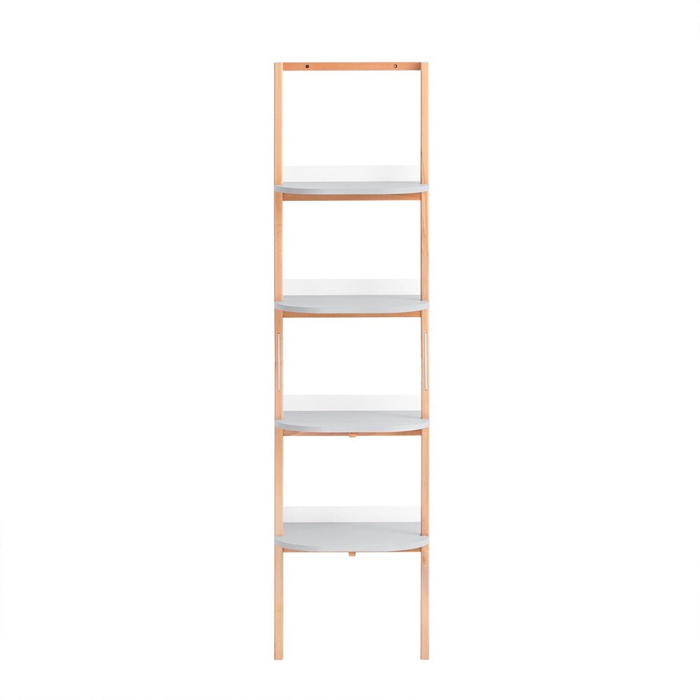 SoBuy Bücherregal mit 4 Fächern Hellgrau 44×38,2×169,3cm Nordisch | 04251388633168