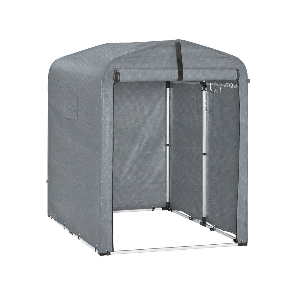 SoBuy Fahrradgarage mit 1 Tür Dunkelgrau 179x120x160cm Funktional | 04251388642429