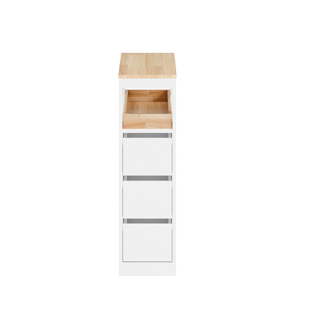 SoBuy Badunterschrank mit 4 Schubladen Weiß 23,2×65,2x82cm Modern | 04251388645413