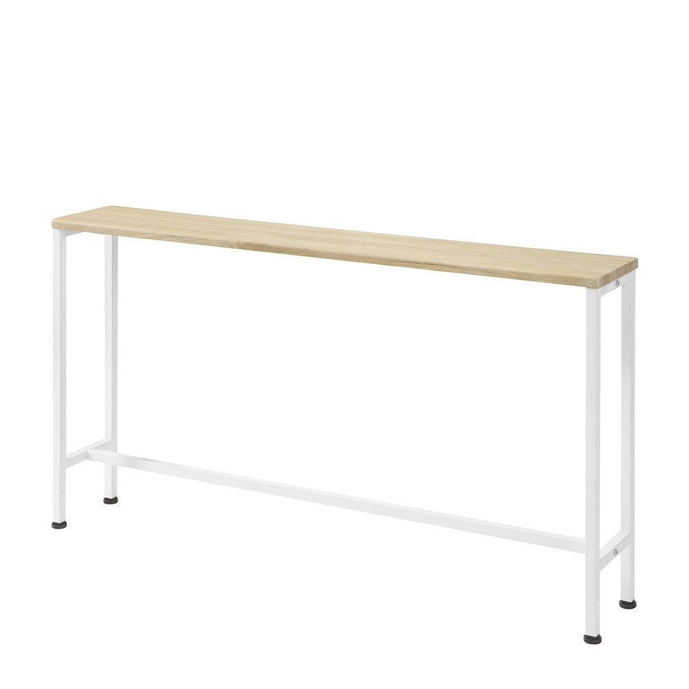 SoBuy Konsolentisch Flur Hell Eiche 19,99x119,99x65cm Industriell