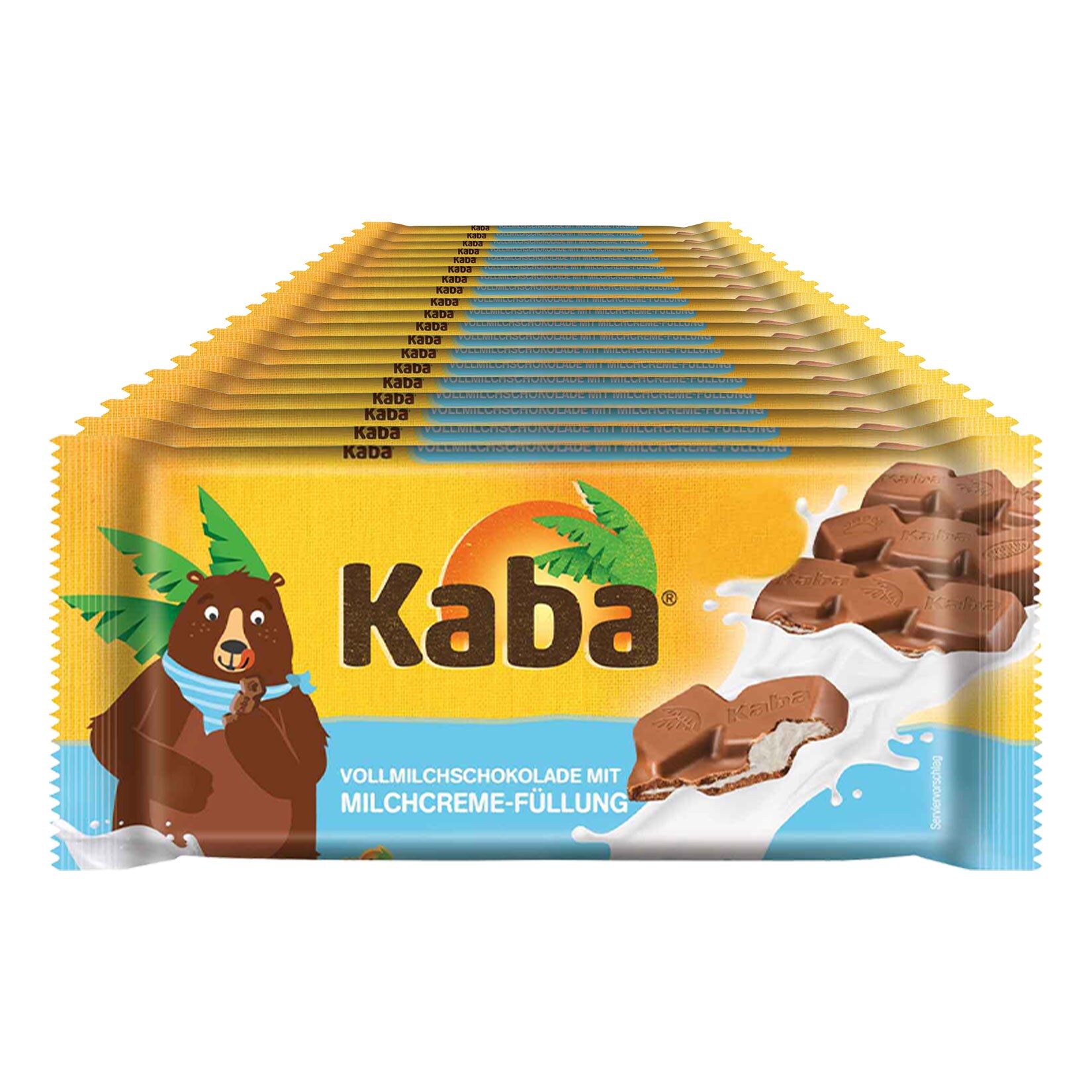 Kaba Vollmilchschokolade mit Milchcreme 90 g, 19er Pack | 04000607001376