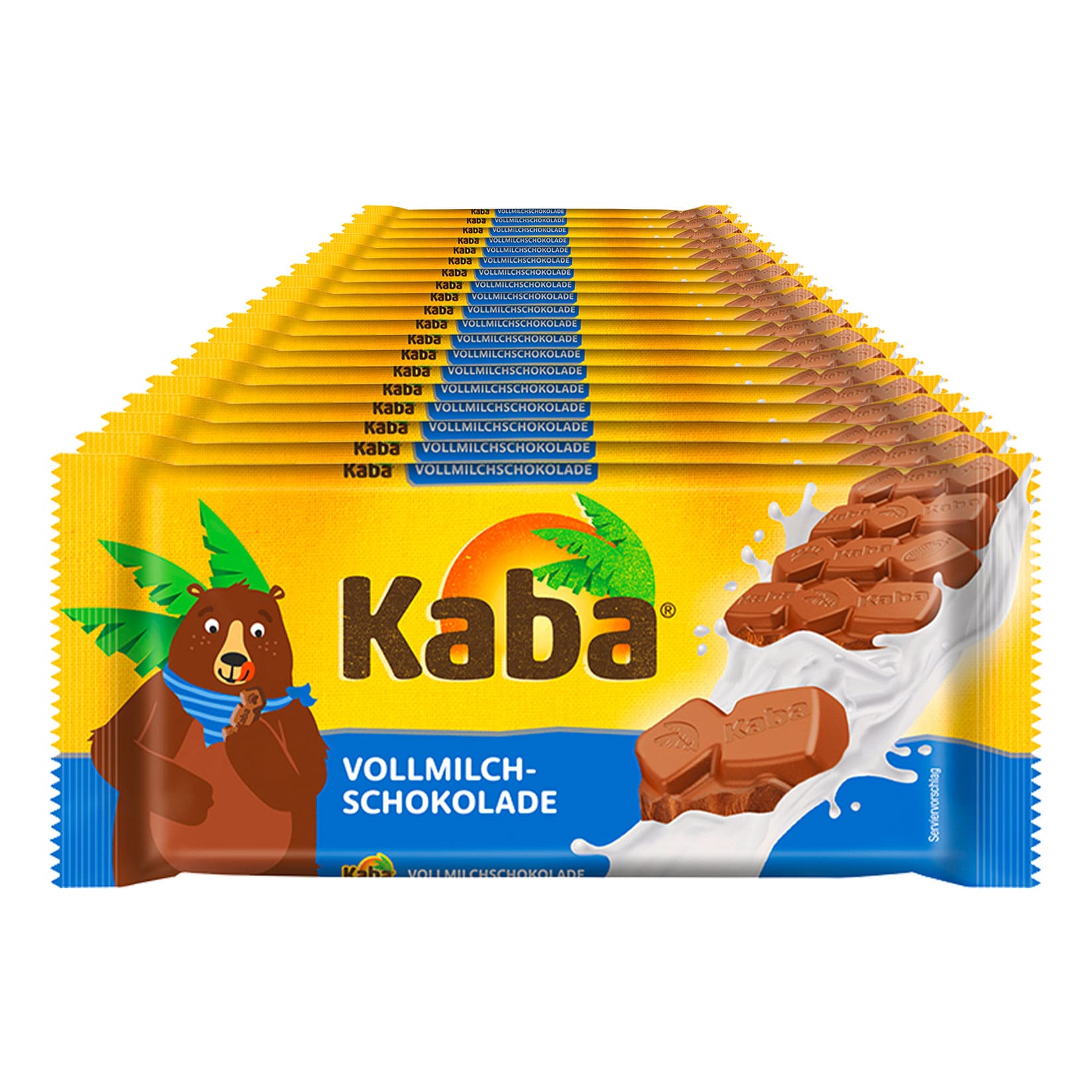 Kaba Vollmilchschokolade 90 g, 19er Pack - Bild 1