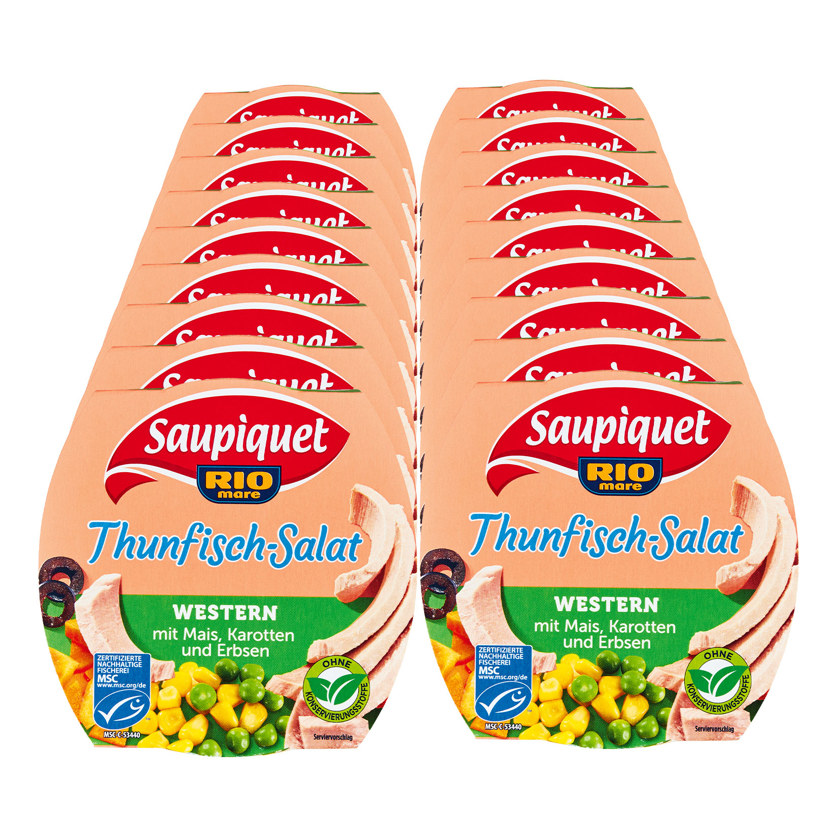 Saupiquet Thunfisch Salat Western MSC 160 g, 18er Pack - Bild 1