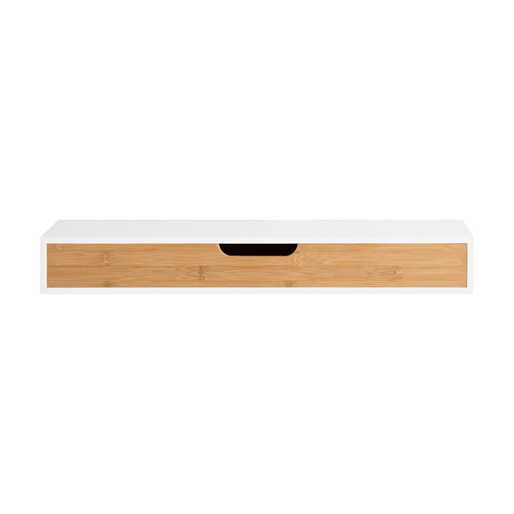 SoBuy Wandregal mit Schublade Holzfarbe 59,99x24,51x8cm Modern