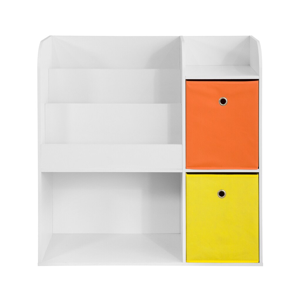 SoBuy Kinderregal mit 2 Schubladen Wei&szlig; 35x56,01x88,01cm Funktional - Bild 1