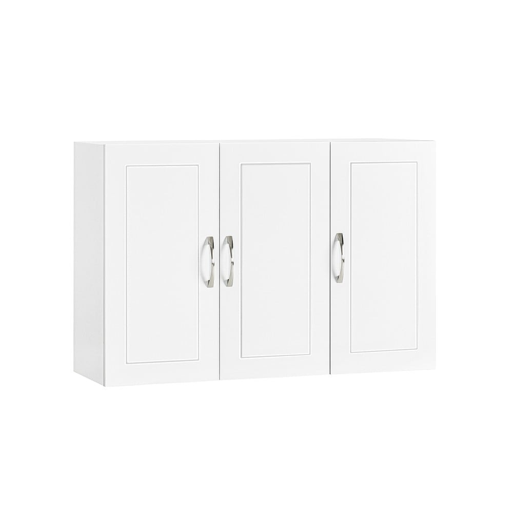 SoBuy H&auml;ngeschrank mit 3 T&uuml;ren Wei&szlig; 30x89,99x59,99cm Modern - Bild 1