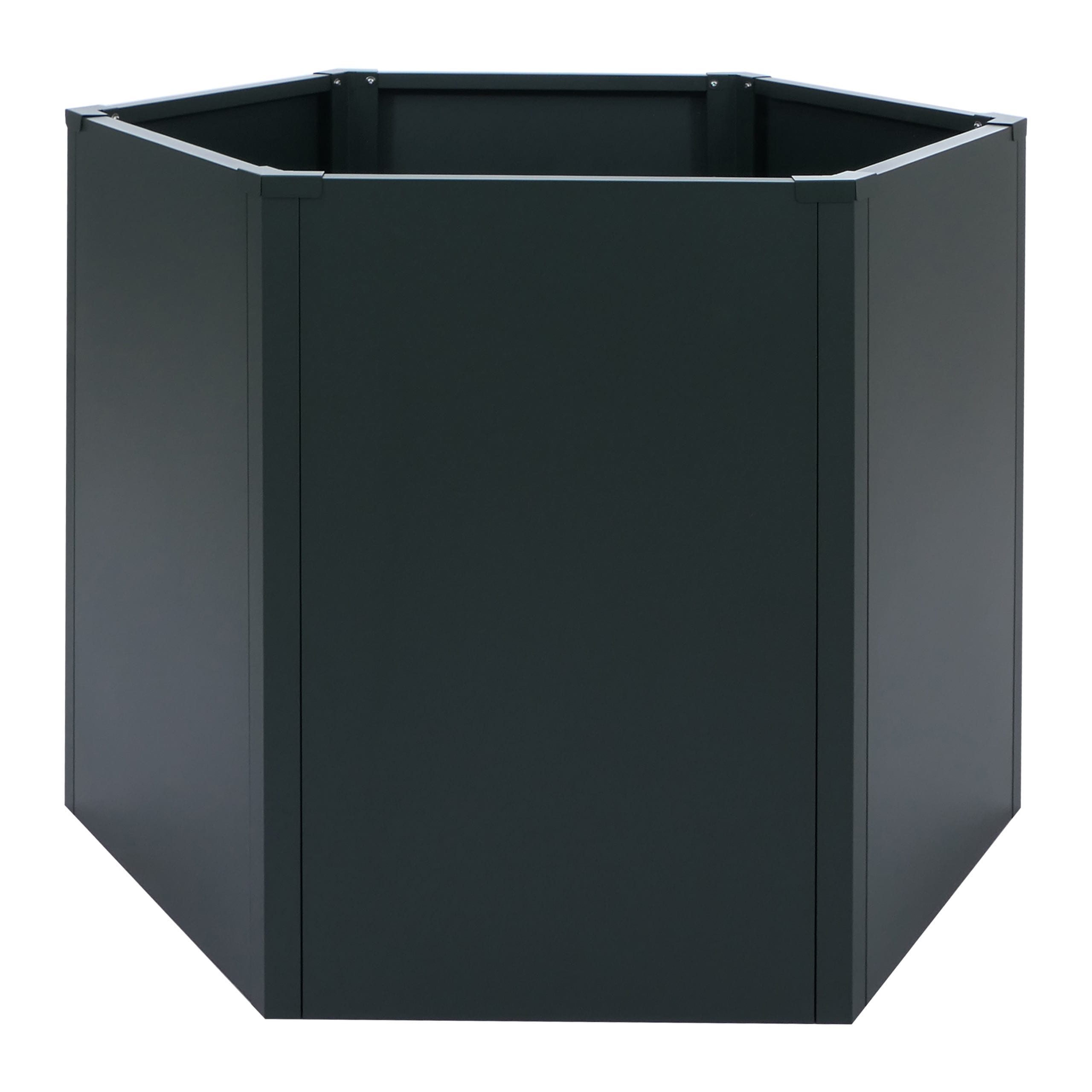 Hochbeet MCW-P64, Metallhochbeet Gem&uuml;se-/Pflanzbeet Blumenkasten Pflanzk&uuml;bel Garten Stahl 77x100x88cm ~ gr&uuml;n - Bild 1