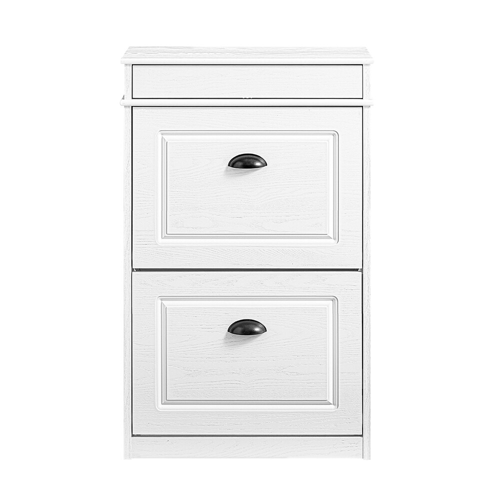 SoBuy Schuhschrank mit 1 Schublade Wei&szlig; 53,5x23,8x85cm Modern - Bild 1