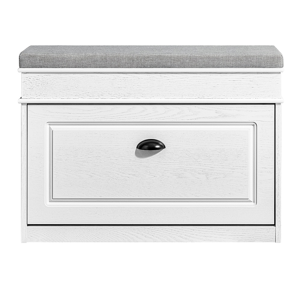 SoBuy Schuhbank mit 1 Schublade Wei&szlig; 75x24x51cm Funktional - Bild 1