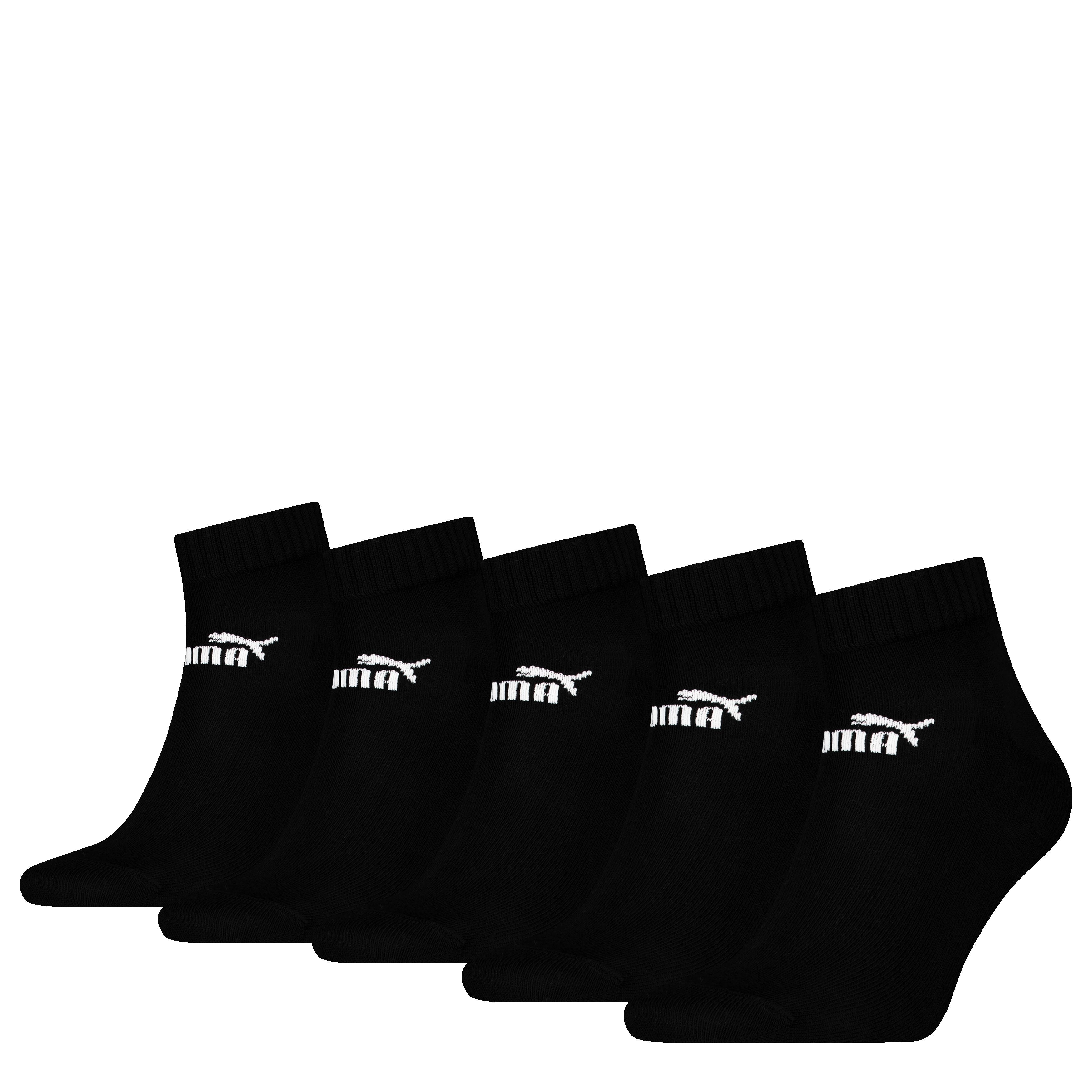 Puma Quatersocken 5er Pack Gr. 39-42 schwarz - Bild 1