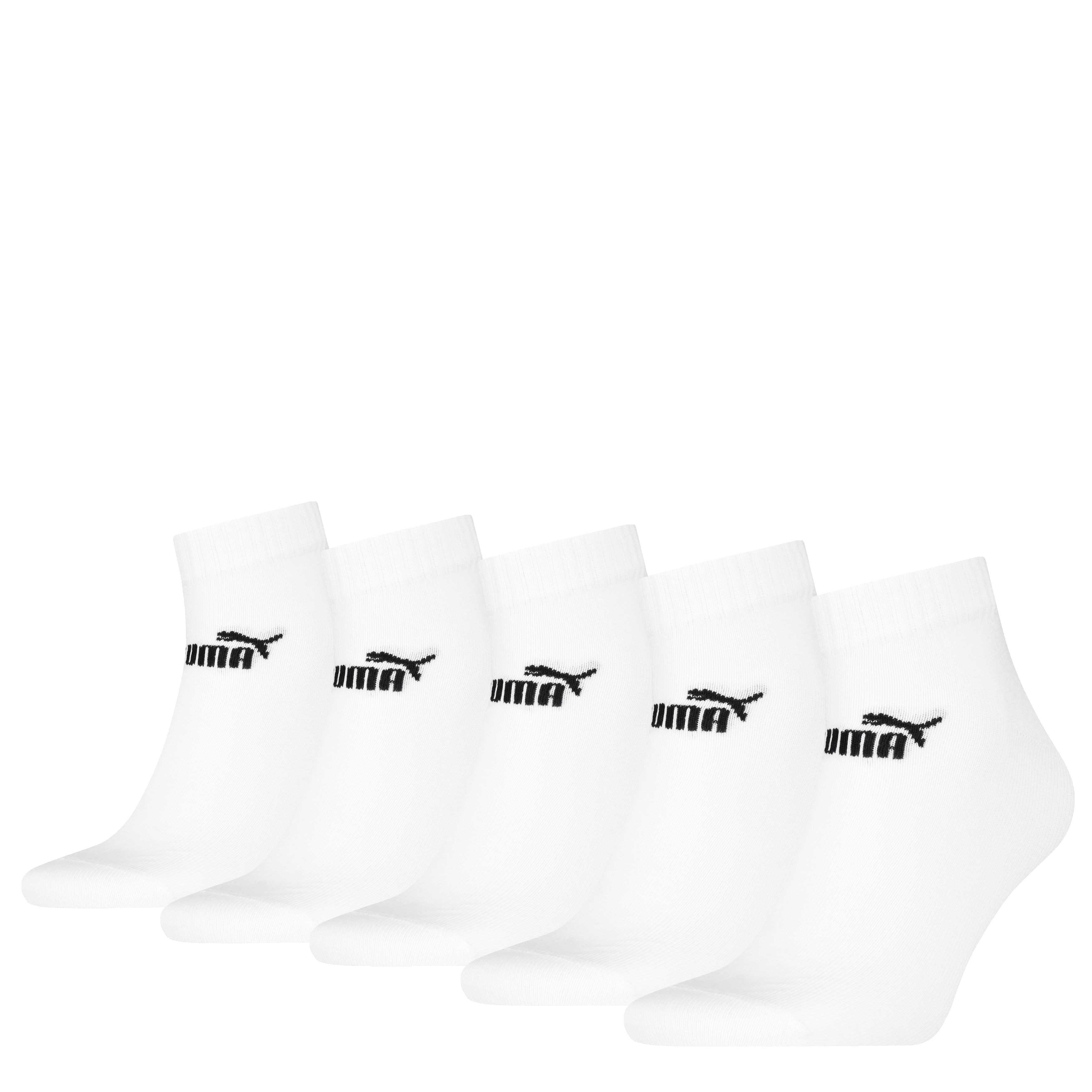 Puma Quatersocken 5er Pack Gr. 43-46 wei&szlig; - Bild 1