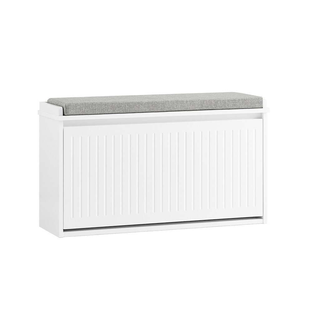 SoBuy Schuhbank mit 1 T&uuml;r Wei&szlig; 26,01x80,01x45,01cm Funktional - Bild 1