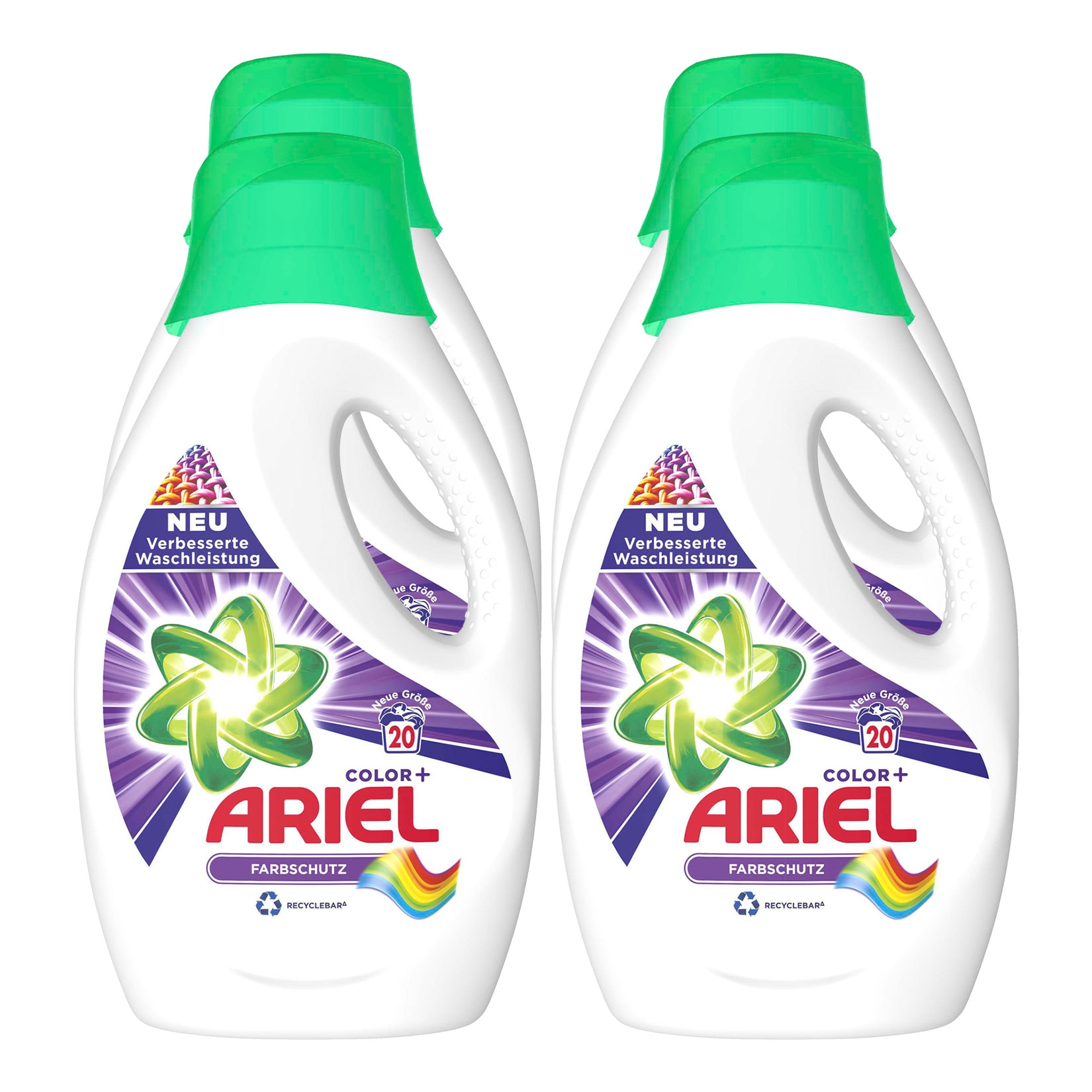 Ariel Colorwaschmittel fl&uuml;ssig  20 WL , 4er Pack - Bild 1