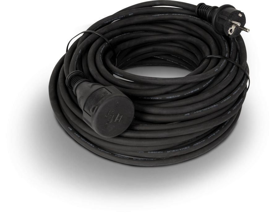 UniTEC Verl&auml;ngerungskabel 20m, schwarz - Bild 1
