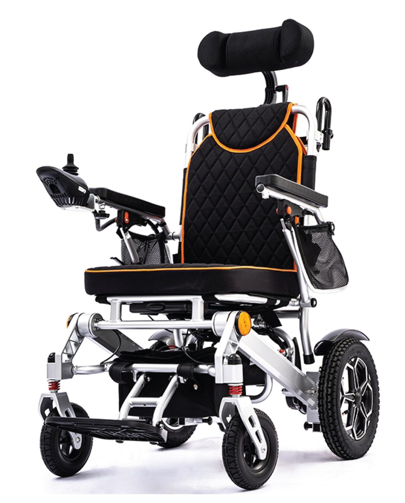 ECONELO Elektrischer Rollstuhl SL-LYD005 Doppel-Motor – 2 x 250W – Schwarz | 02100000935819