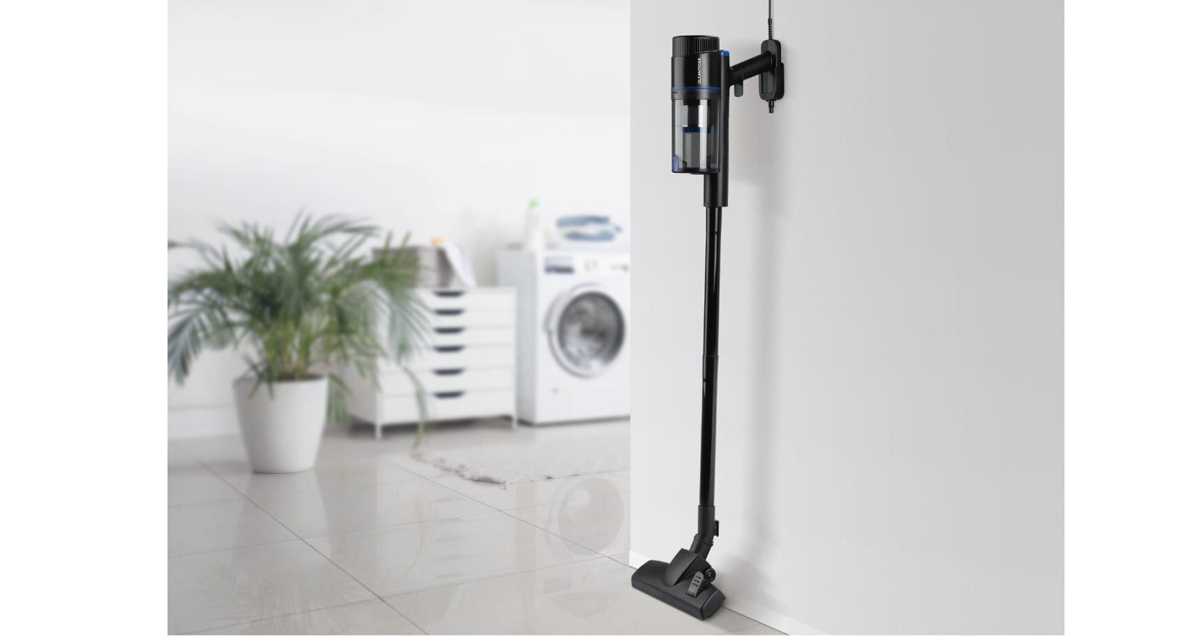 CLEANmaxx Zyklon-Handstaubsauger 600W schwarz/blau - Bild 1