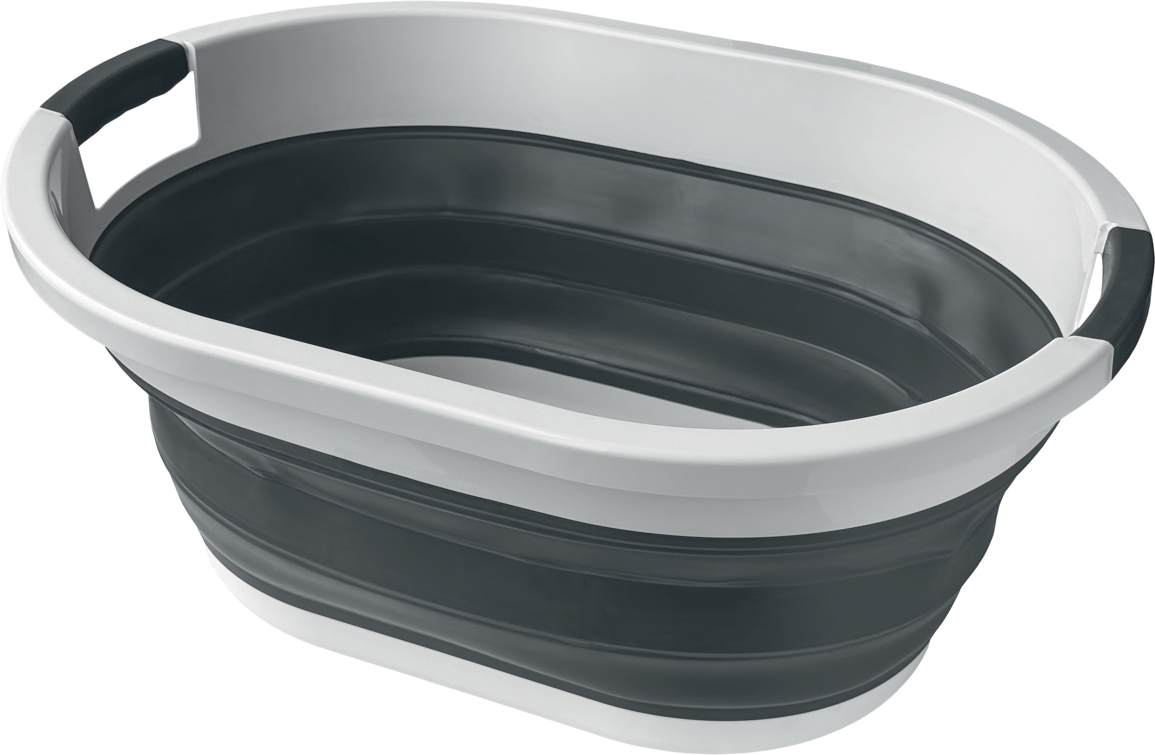 Priva faltbarer W&auml;schekorb, grau - Bild 1