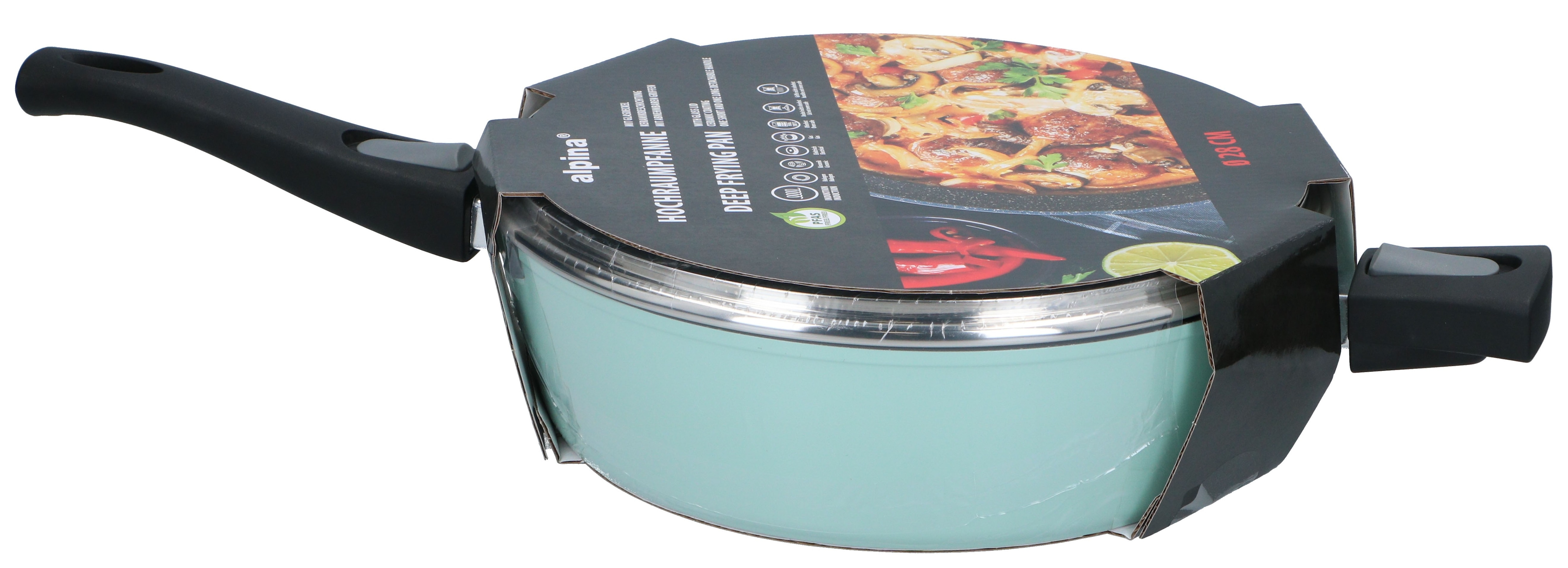 Alpina Hochraumpfanne 28 cm Fr&uuml;hjahrs-Edition - gr&uuml;n - Bild 1