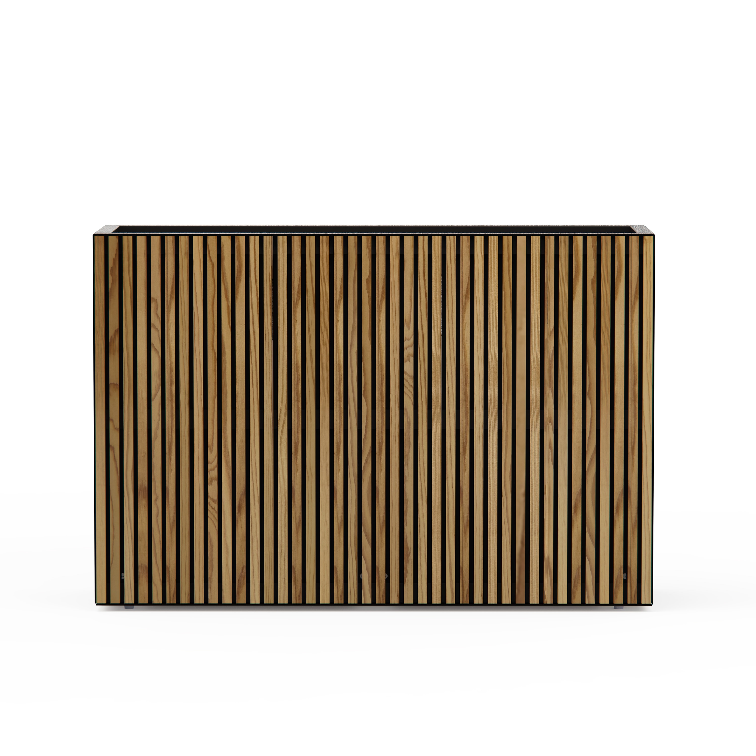 Herstera Garden Pflanzk&uuml;bel Deco Planter Divider L schwarz, natur | 40x120x80cm - Bild 1