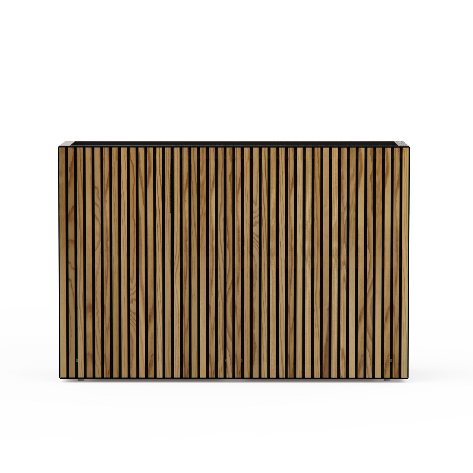 Herstera Garden Pflanzkübel Deco Planter Divider L schwarz, natur 40x120x80cm