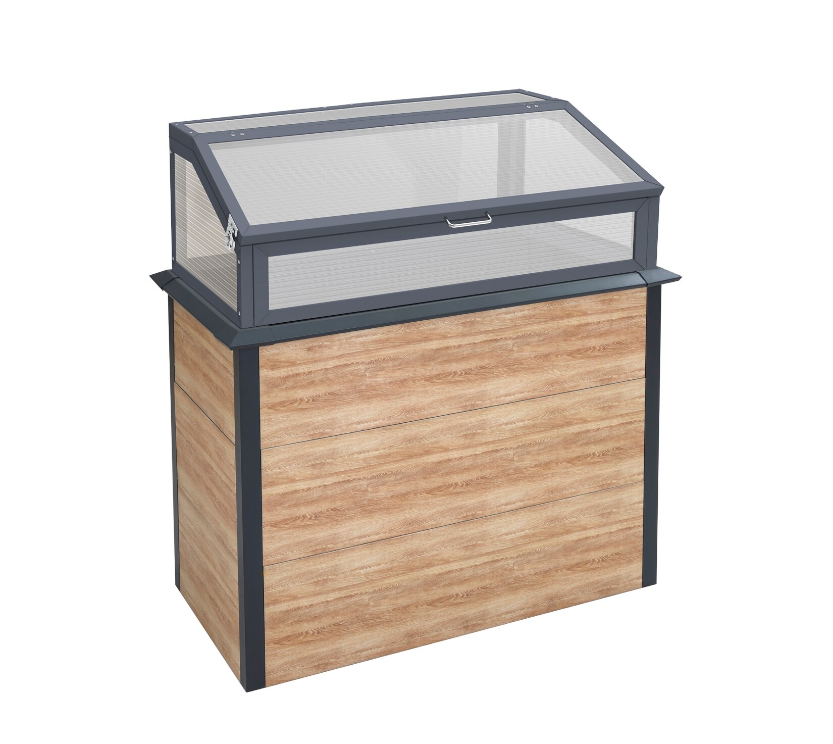 Westmann Hochbeet mit Frühbeetaufsatz Primus-Multi Plus M holzoptik 50x100x113cm